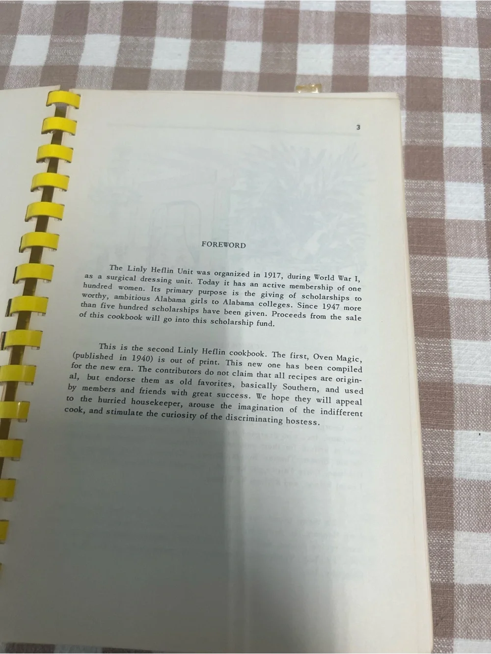 Vintage linly Heflin cookbook Birmingham ala recipes
